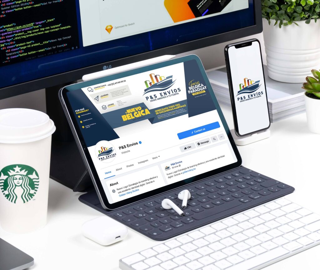 P&S Envios Ontwerp en branding door Golden Viking Studios