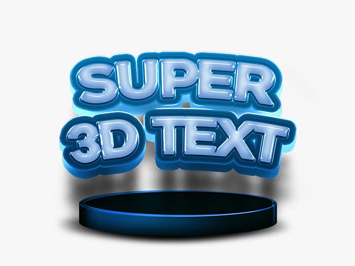 Super 3D Text
