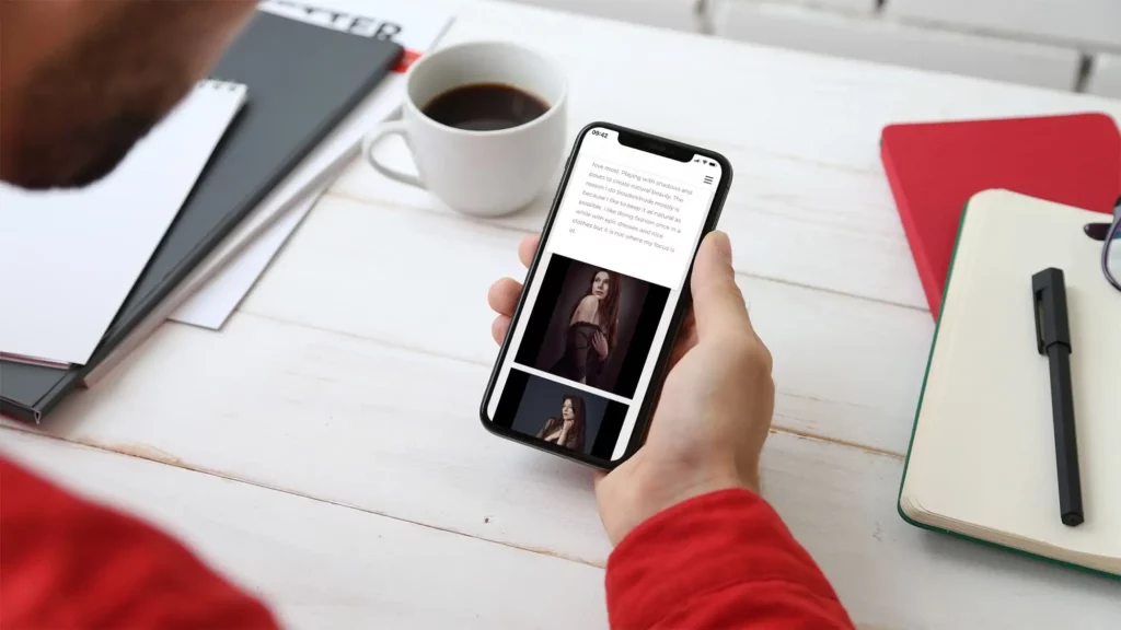 Website voor Florenta Fotography door Golden Viking Studios