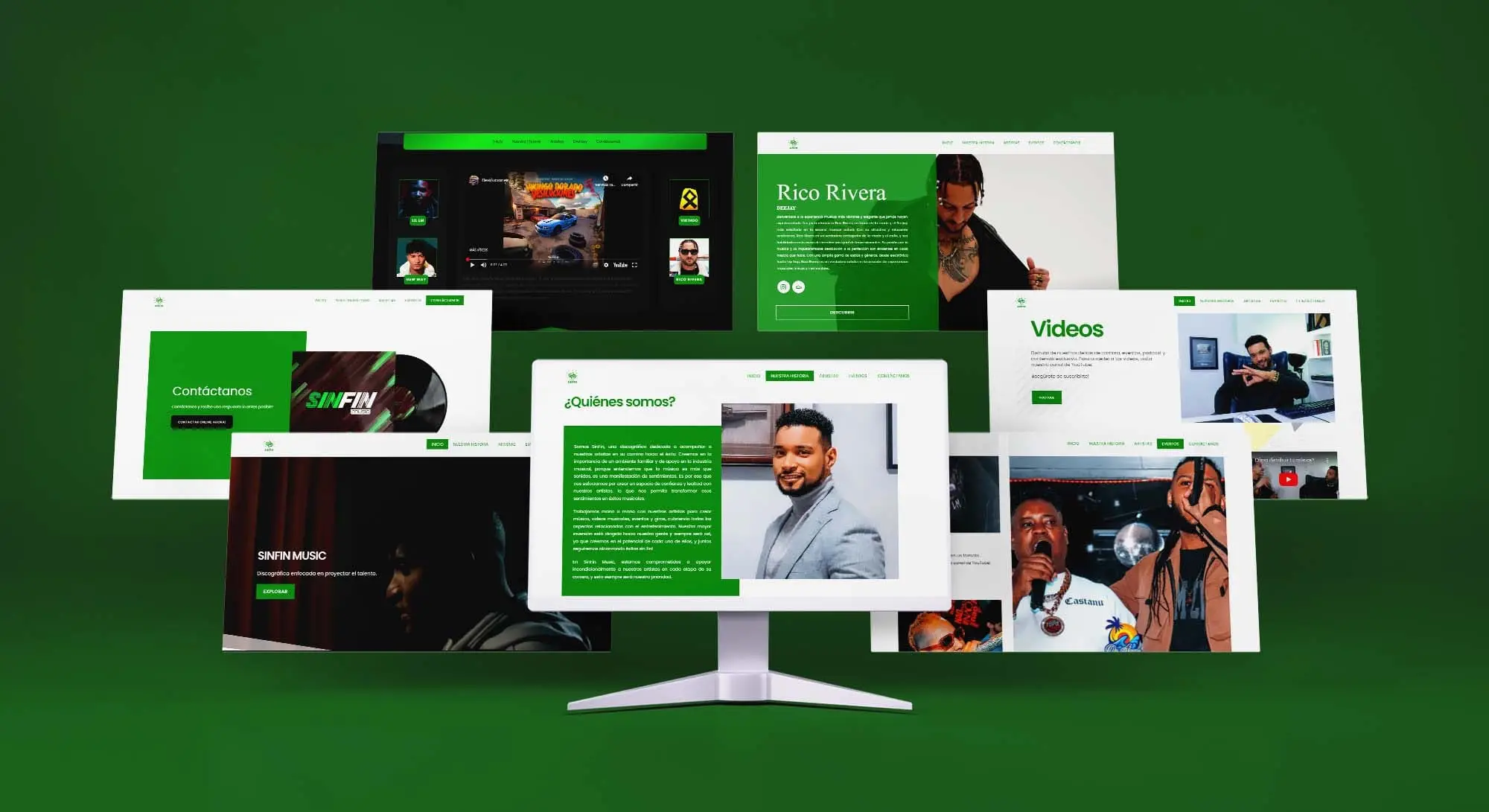 High-end platform en website ontwikkeling voor Sinfin Music door Golden Viking Studios